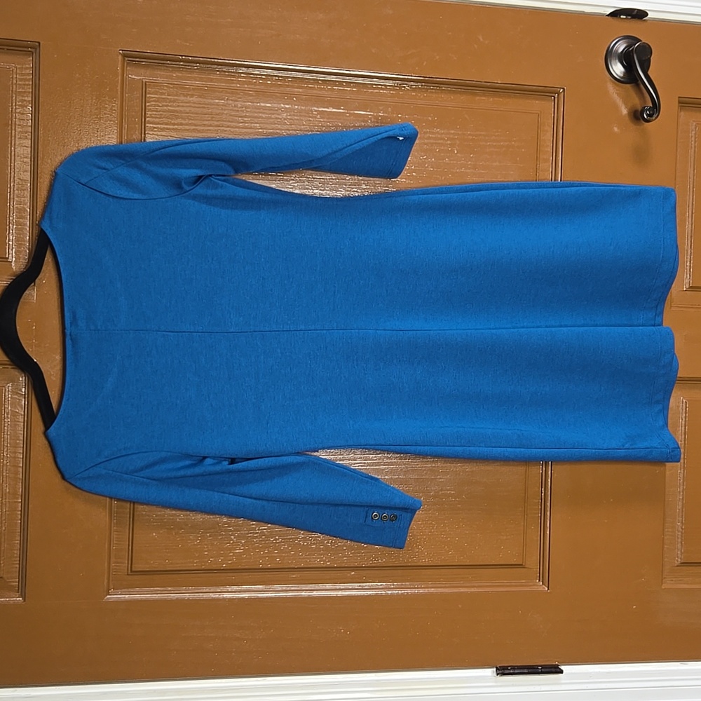 Old Navy-Blue pullover fitted dress with 3/4 sleeves Sz XS NWT - Picture 8 of 9